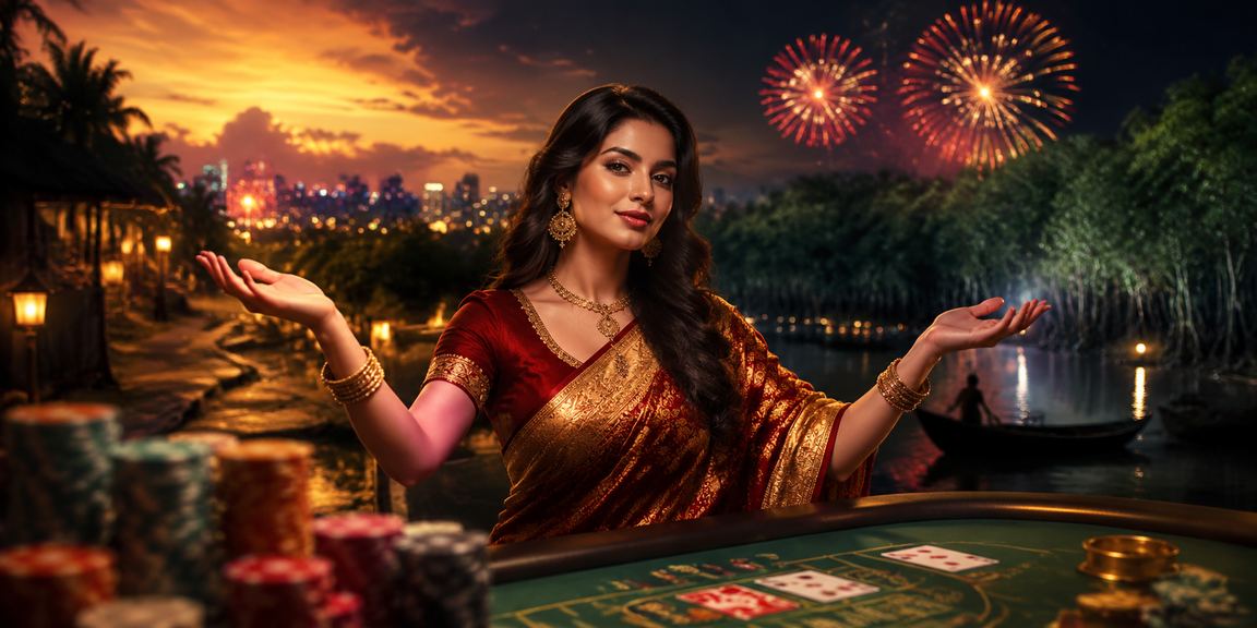 সুন্দরবন এলাকায় একজন বাংলাদেশি ব্যবহারকারী মোবাইলে বাকারা গেম উপভোগ করছেন